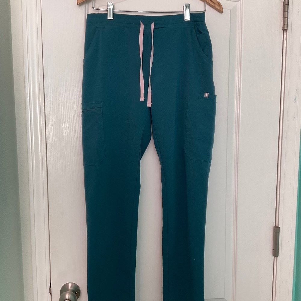 FIGS Yola Skinny scrub pant Size S Caribbean  blue